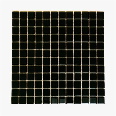 Мозаика FA066 стеклянная "Микс" 300х300х4 черная Keramograd