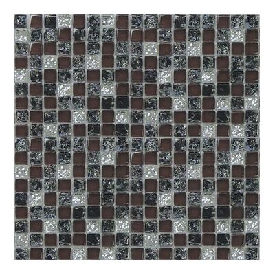 Мозаика стеклянная HK-26 (327х327х8 мм) черно-вишневая (в индивидуальной упаковке) Elada Mosaic