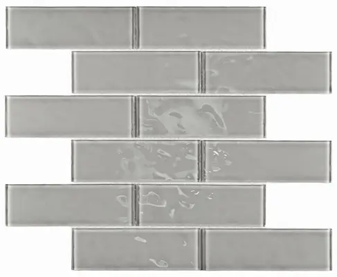 Мозаика стеклянная Rumba Grey 300х300 серая Bonaparte mosaic