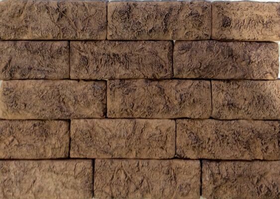 Искусственный декоративный камень Вавилон коричневый+шоколад 80х200 Артштайн