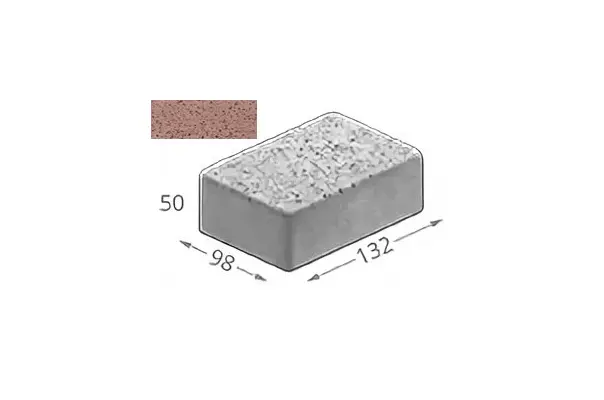 Брусчатка бетонная двухслойная 50х98х132 1-А-1310-315 Forester