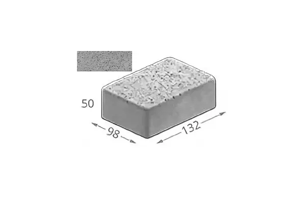 Брусчатка бетонная двухслойная 50х98х132 1-А-1310-318 Forester