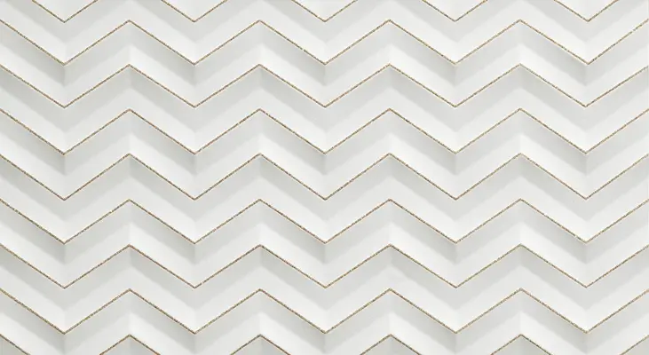 Керамическая плитка 3D White Chevron Glitter Matt / 3Д Вайт Шеврон Глиттер Матт 305х560 600080000407 Atlas Concorde