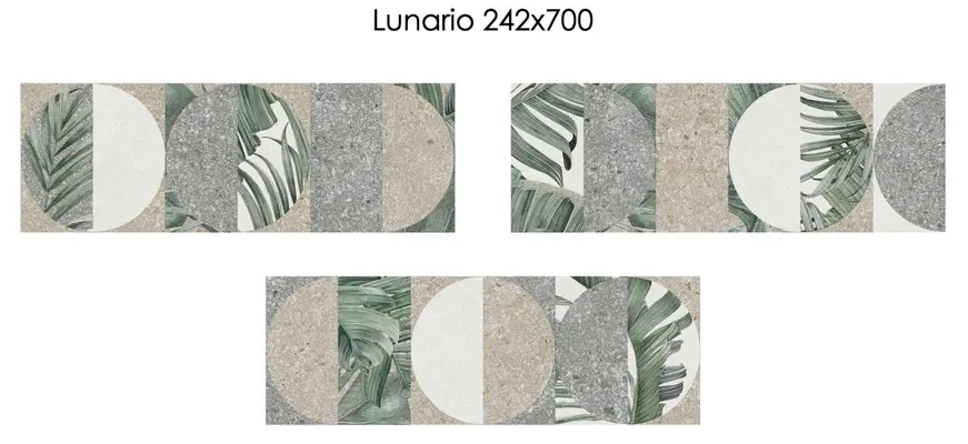 Плитка настенная Lunario 242х700 многоцветная Eletto Ceramica